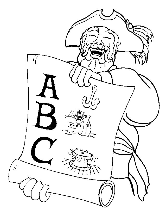 Plansa de colorat cu Pirati 13 5